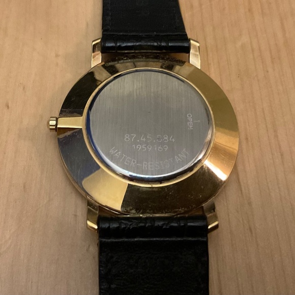 Authentic Vintage Movado Museum Dial Original Black Leather Works New Battery main image 5